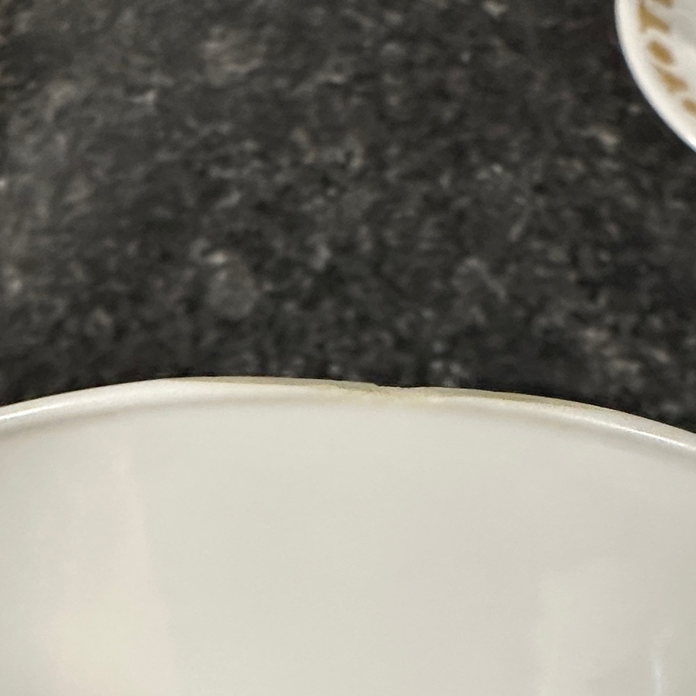 Corelle Vintage Butterfly Gold Hook Handle Cups and Saucers - Picture 4 of 16